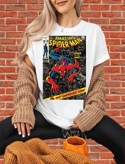 Discover Marvel Spider-Man Comic Book T-Shirt