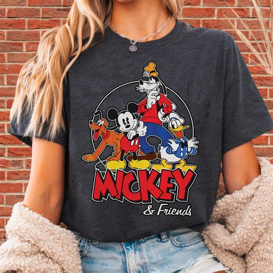 Discover Mickey Mouse Team Disney Characters T-Shirt