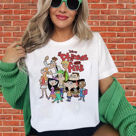 Phineas And Ferb Funny Cartoon T-Shirt