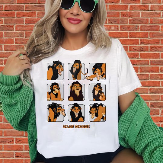 Discover Scar The Lion King Funny Scar Moods T-Shirt