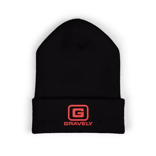 Discover Gravely Tractor Crane Adult Winter Black Classic Beanie Hat