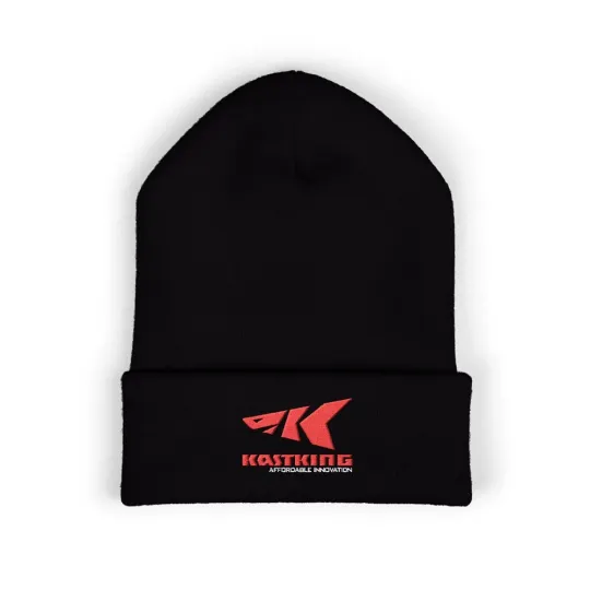 Kastking Printed Knit Beanie Hat for Adults Winter Black