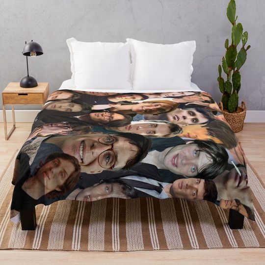Cillian Murphy Photo Collage Throw Blanket