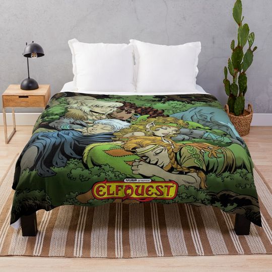 Discover ElfQuest: True Peace II Throw Blanket