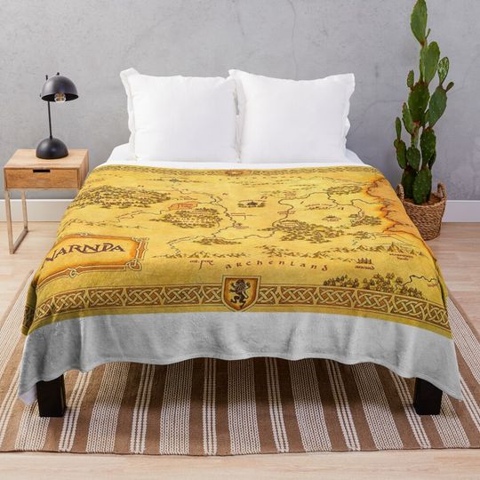 Discover Map of Narnia  Throw Blanket