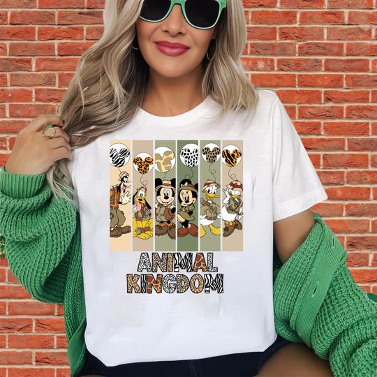 Discover Disney Vintage Animal Kingdom Safari Tshirt | Unisex Adult Tee | Hoodie Sweatshirt | Premium DTF Print | Kids Option | O245