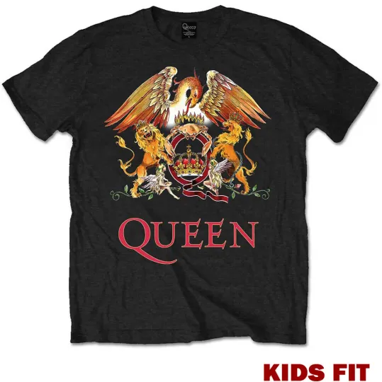 Discover Official Queen Classic Crest T-Shirt for Kids and Toddlers