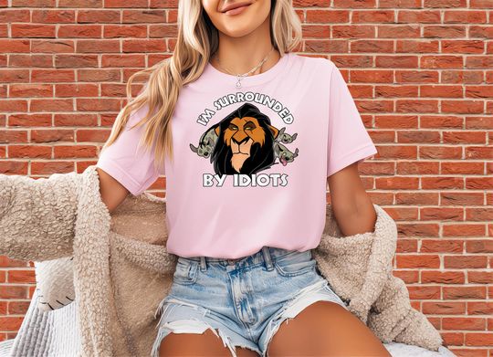 Discover Disney The Lion King Scar Surrounded By Idiots T-Shirt