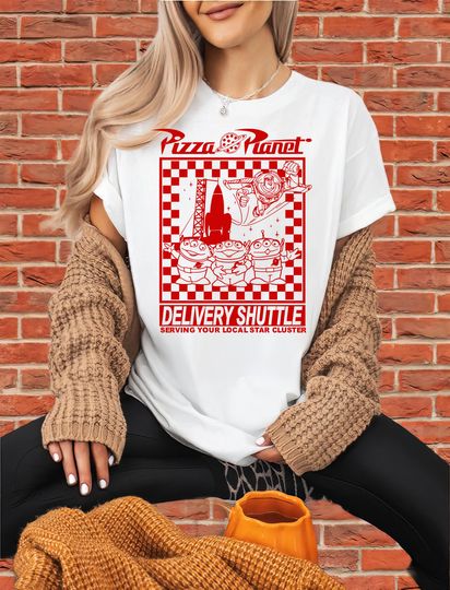 Discover Disney Toy Story Pizza Planet Delivery Shuttle T-Shirt
