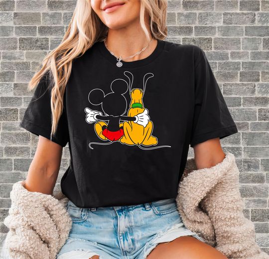 Discover Mickey and Pluto Best Friends T-Shirt