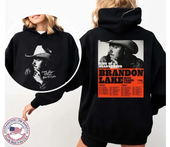 Brandon Lake King of Hearts Tour 2025 2026 or Hoodie