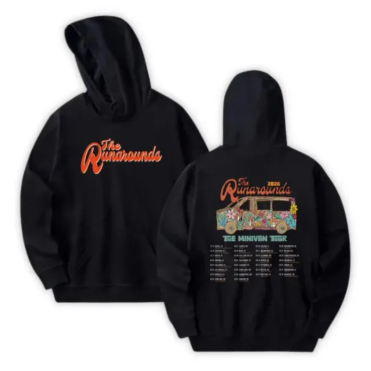 Discover Retro The Runarounds Sweatshirt-Hoodie, Front & Back Print The Minivan Tour 2026