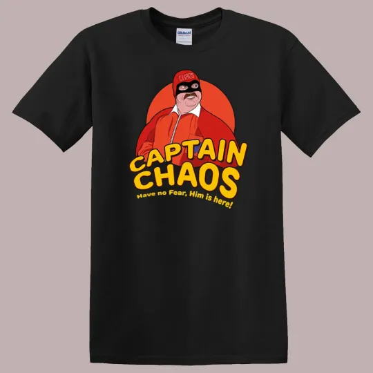 Discover Captain Chaos Black T-Shirt