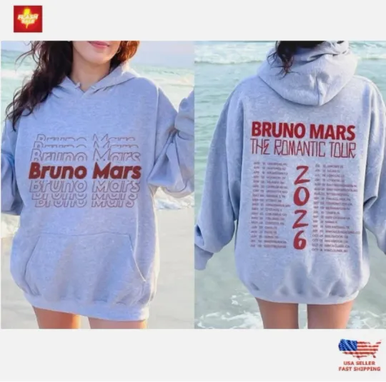 Discover The Romantic Tour Hoodie 2026, Two Sided Shirt Tour Dates In the Back