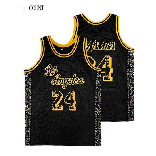 Men's Sleeveless Basketball Jersey,Snake Skin Vest Embroidered Lettering, Loose Fit, Sports Uniform for Summer Men Clothing
