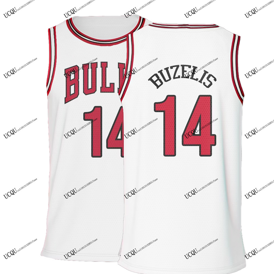 Discover 2025-26 New Arrival Matas Buzelis #14 Basketball Jersey 3D Printed T-Shirt Americana Collectibles Adult KID Casual Chicago Style