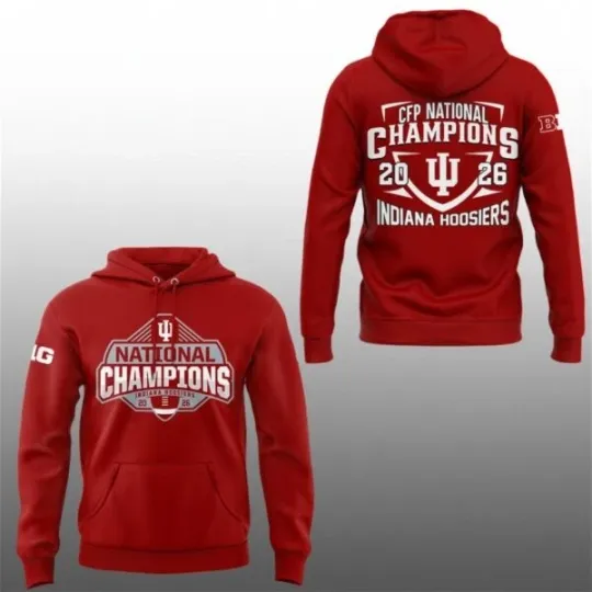 Discover Hoosierss 2025 2026 Season National Champions Hoodie