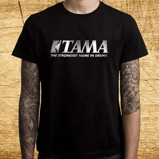 Discover TAMA Drums Slogan T-Shirt Black Men’s