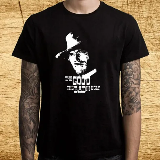 Discover The Good The Bad and The Ugly Movie Men's Black T-Shirt