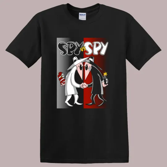 Discover Spy vs Spy Cartoon Men's T-Shirt Black