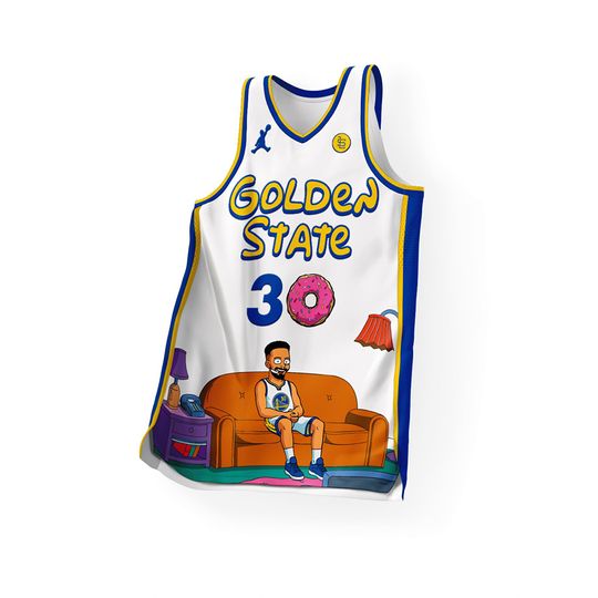 Discover Summer New Men Basketball Tank Top Golden State Cartoon No. 30 Curry Sports Tank Top Oversized Breathable Speed Drying Jersey