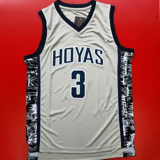 Discover Iverson #3 Georgetown Hoyas College Basketball Jersey Hip hop retro jersey Throwback All Stitched