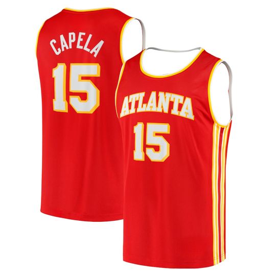 Discover Basketball Jersey - Red with Yellow/White Accents, Classic Team Design Must-Have Jersey for Fans & Collectors