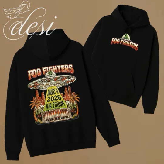 Discover Jan Music Tour Kia Forum 2026 Double Sided Unisex Hoodie