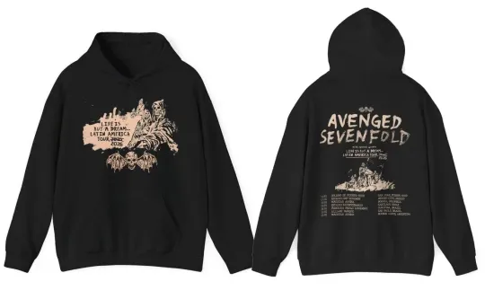 Discover Avenged Sevenfold 2026 Tour Hoodie