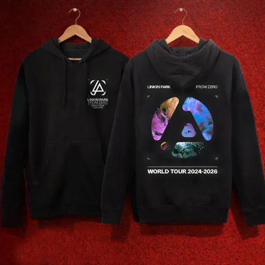 Linkin Park From Zero World Tour 2024 - 2026 Unisex Hoodie Black