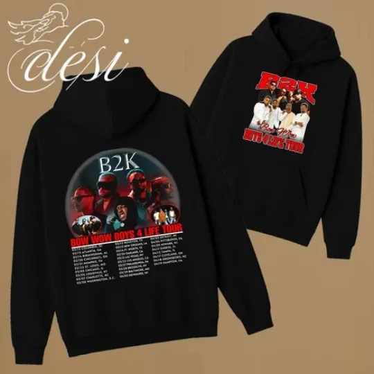 Discover Bow Wow X B2K Boys 4 Life Tour 2026 Hoodie