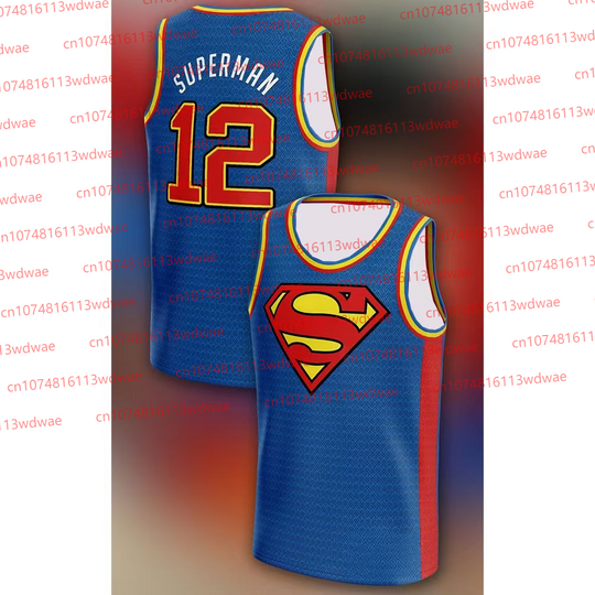 Discover Superhero Short Sleeved Basketball Vest Universal Superman Basketball jersey Cartoon  Quick Dry T-Shirt KID Short Sleeve Vest