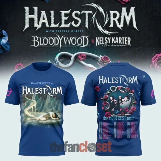 Discover Halestorm The Neverest Tour 2025 3D T-Shirt