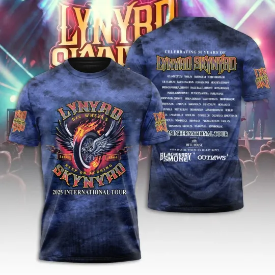 Discover Lynyrd Skynyrd Tour 2025 Limited Edition Unisex T-Shirt