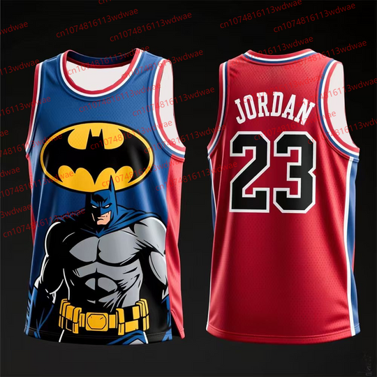 Discover 2026 Chicago Classic Basketball Jersey Batman basketball vest Michael Jordan 23 Basketball Jersey Fans Superhero Special Edition