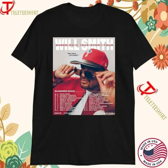 Will Smith Based On A True Story Tour T-Shirt Summer 2025
