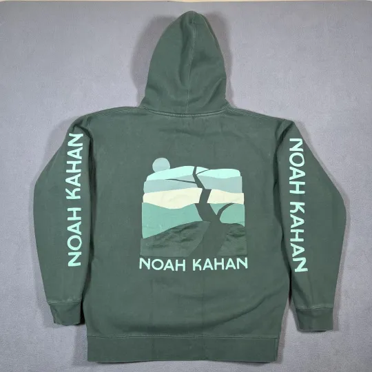 Noah Kahan We'll All Be Here Forever Hoodie Green Stick Season Tour Merch
