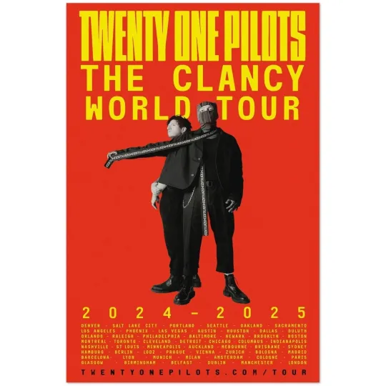 Discover Clancy World Tour 2024 2025 Poster - Vertical Premium Matte Poster