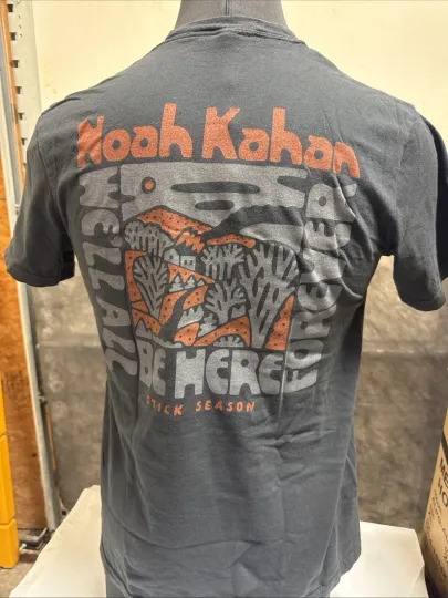 Discover Noah Kahan Black Tee Stick Season Official Merch Medium