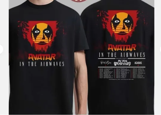 Discover Avatar In The Airwaves Europe UK Tour 2026 Schedule T-Shirt