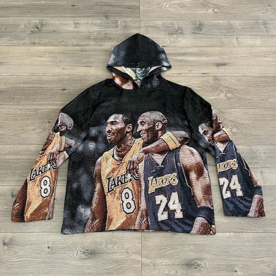 Kobe Bryant Tapestry Hoodie Stylish Basketball Hoodie Unique Gift for Fans Sport Lovers Birthday Gift Lakers Fan Gift NBA Christmas Gift