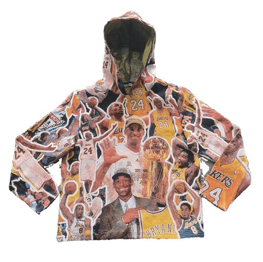 Kobe Bryant Tapestry Hoodie Stylish Basketball Hoodie Unique Gift for Fans Sport Lovers Birthday Gift Lakers Fan Gift Christmas Gift