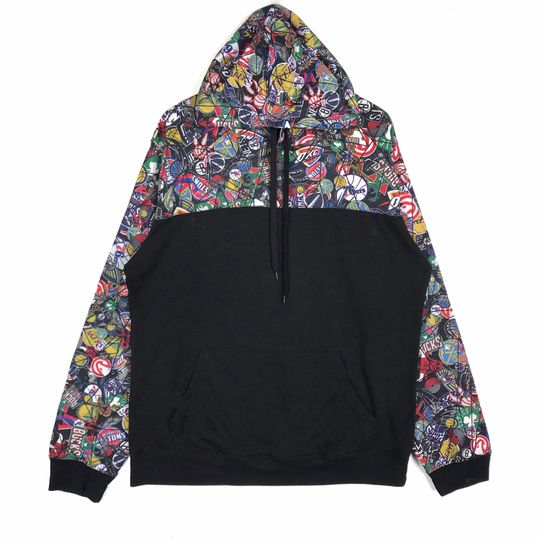 Vintage NBA All Over Print Hoodie: LA Lakers Hiphop Streetwear