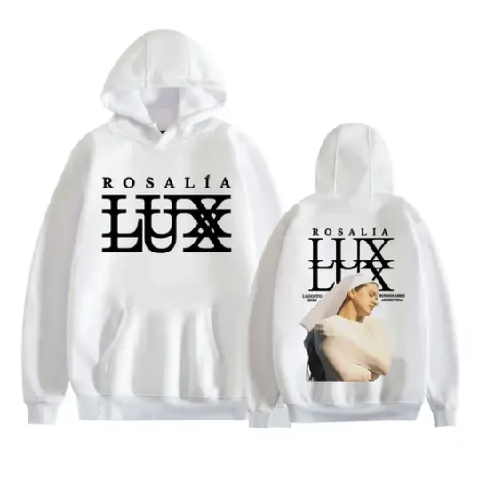 Discover Rosalia Album LUX 2026 Tour Double Sided Hoodie