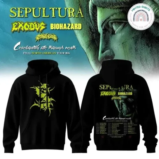 Discover SEPULTURA Final North American Tour 2026 Hoodie Unisex