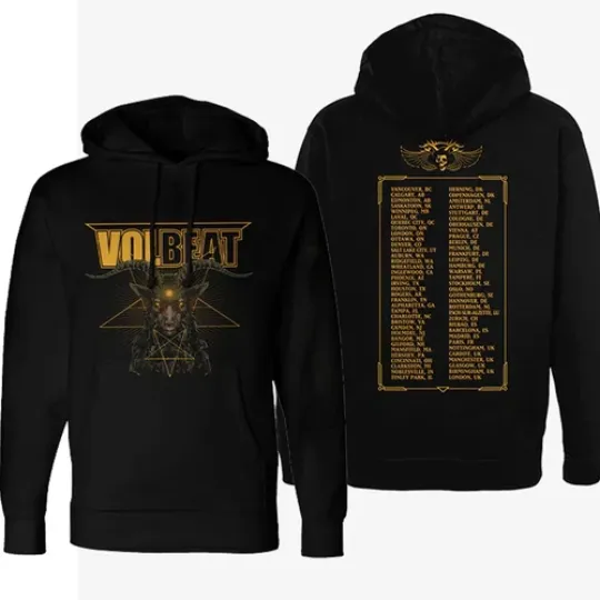 Discover Volbeat 2026 Tour Hoodie All Size