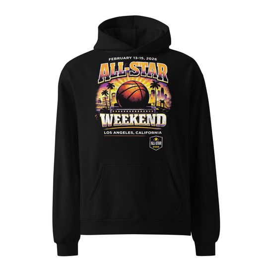 Discover Basketball All Star Weekend 2026: Los Angeles Vintage Distressed Premium Oversized hoodie