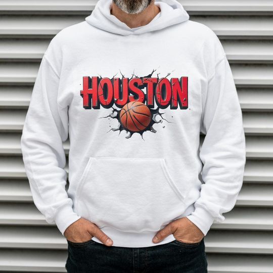 Discover Houston Basketball Fan Apparel: Space City 3D Graphic Tee