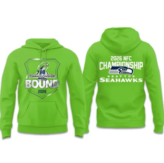 Seahawks Championship BOUND 2026 Hoodie Green