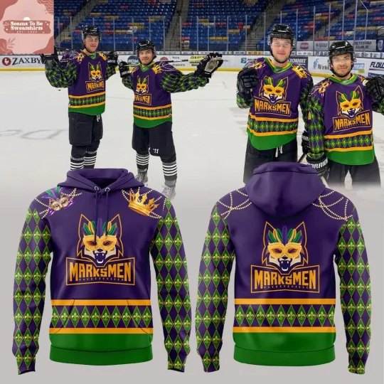 Discover Fayetteville Marksmenz Mardi Gras 2026 3D Hoodie